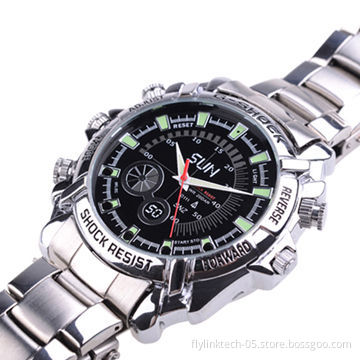 Covert HD Watch Camera, 4GB Internal Memory, AVI Video File Format, 1920*1080P
